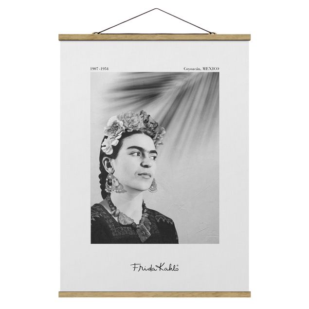 Tavlor modernt Frida Kahlo Portrait With Jewellery