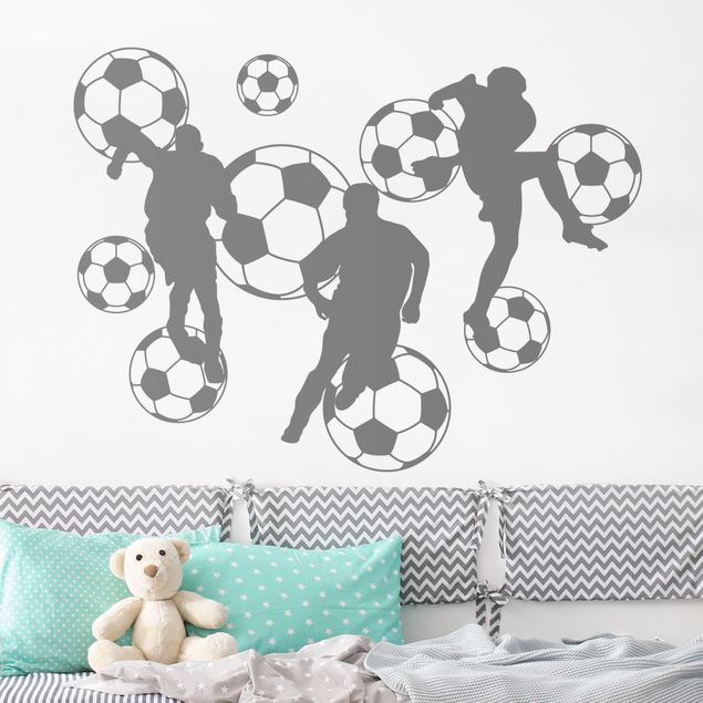Wallstickers fotboll Football Collage