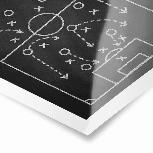 Tavlor Football Strategy On Blackboard