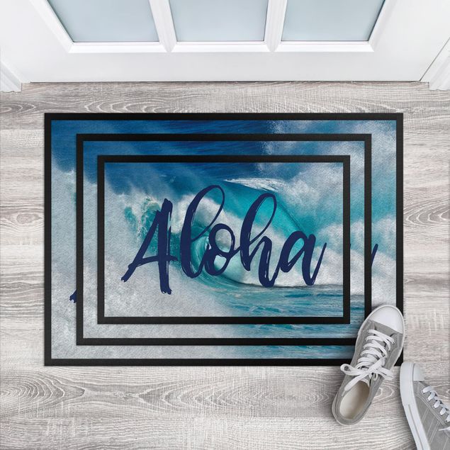 Dörrmattor ordspråk Aloha