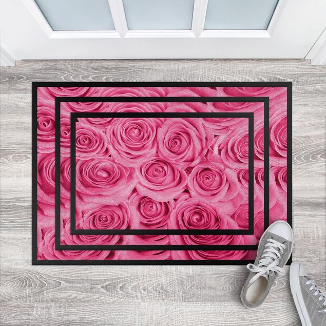moderna mattor Bed of pink roses