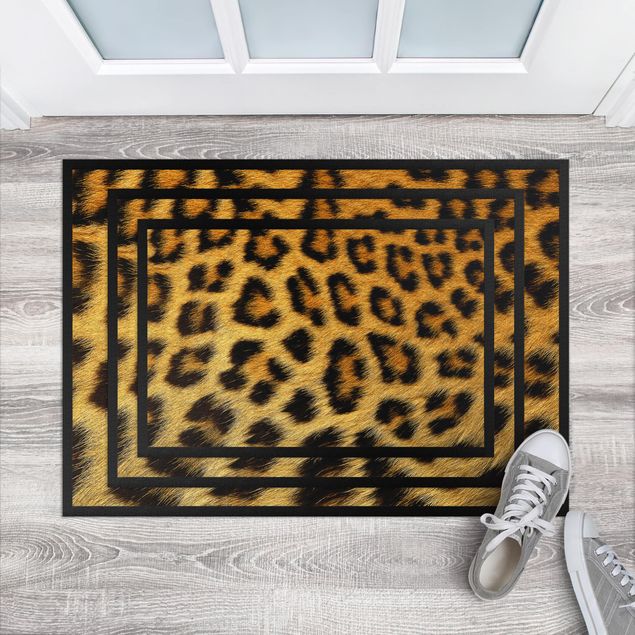 djurmönstrad matta Leopard Skin