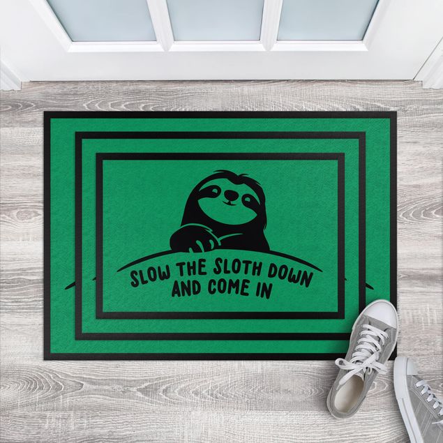 Dörrmattor ordspråk Slow Down The Sloth