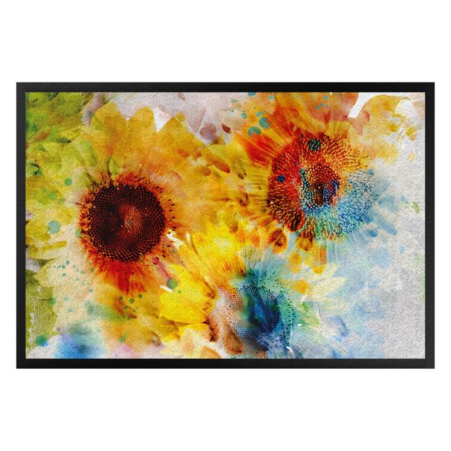 Dörrmattor blommor  Watercolour Sunflower