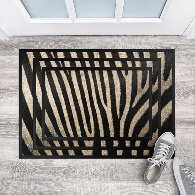 djurmönstrad matta Zebra Skin
