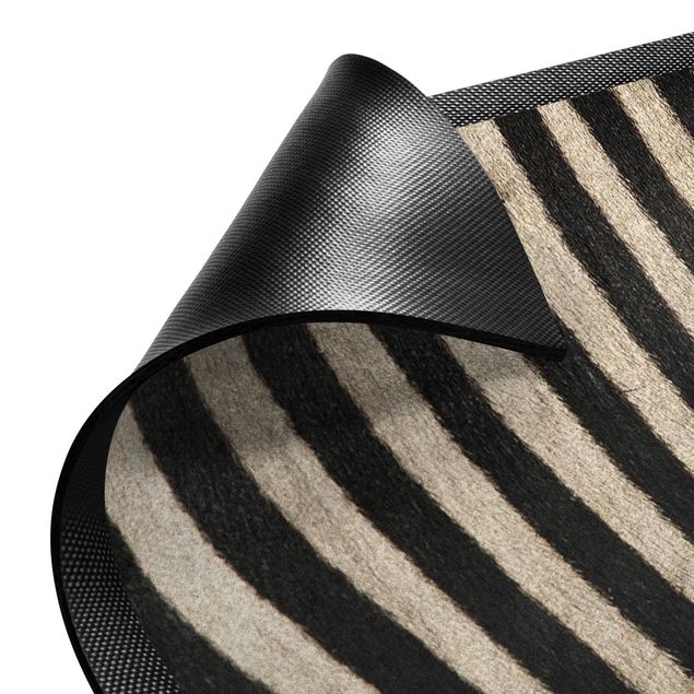 små runda mattor Zebra Skin