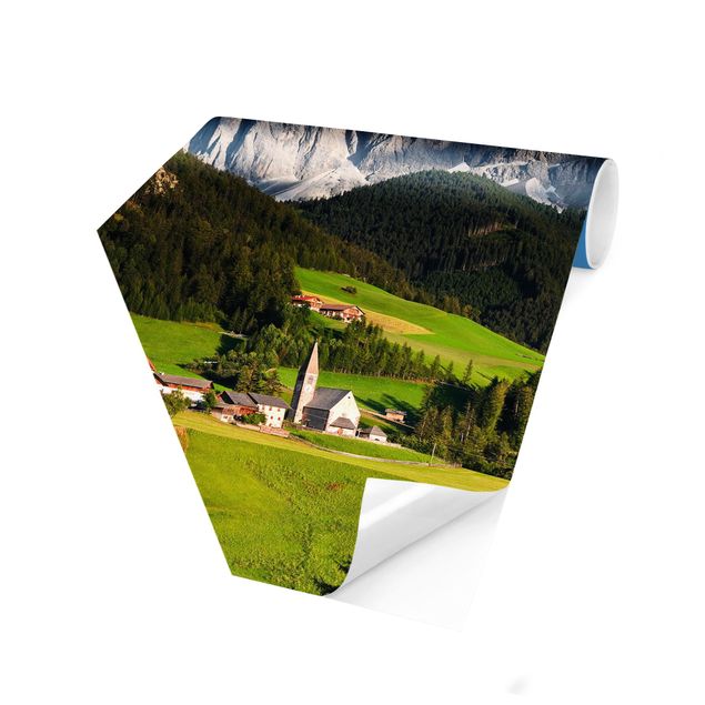 Hexagonala tapeter Odle In South Tyrol