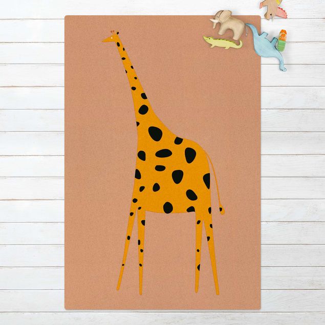 modern matta Yellow Giraffe