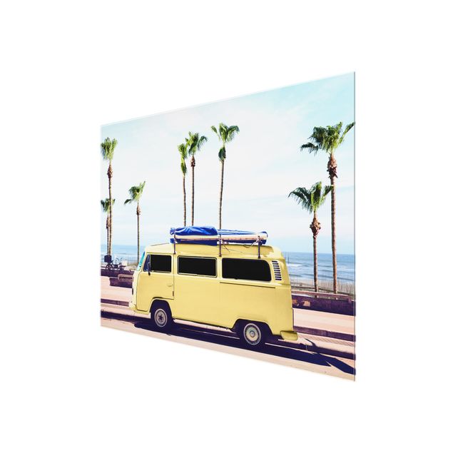 Tavlor natur Yellow Surfer VW Bus