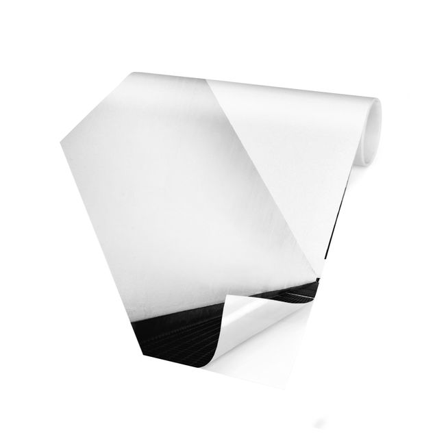 Fototapeter Gul Geometrical Architecture Study Black And White