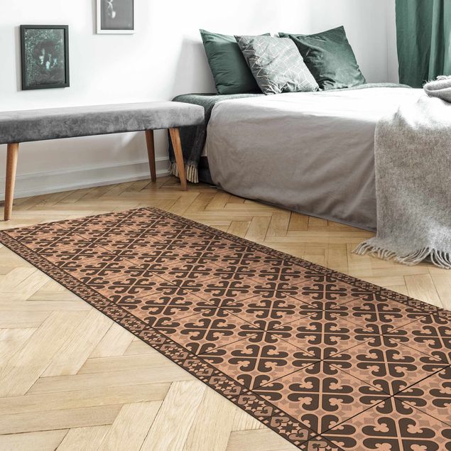 modern matta vardagsrum Geometrical Tile Mix Hearts Grey