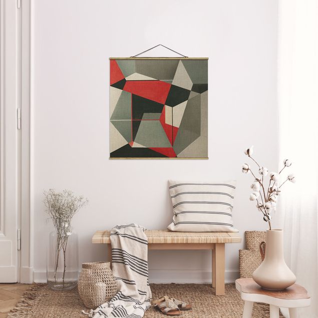 Tavlor abstrakt Geometrical Fox