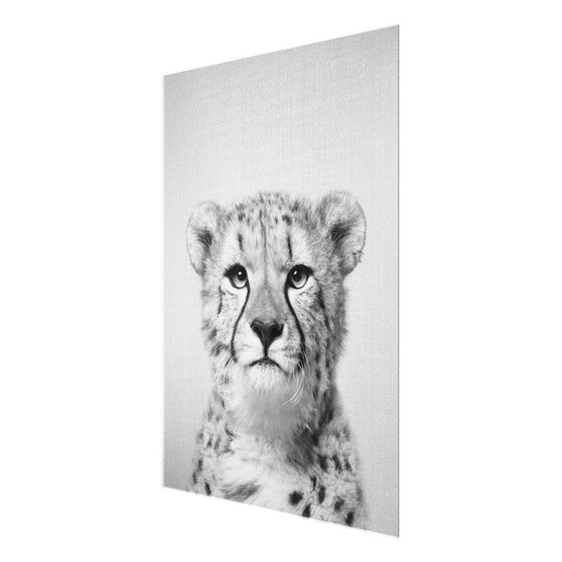Tavlor Gal Design Cheetah Gerald Black And White