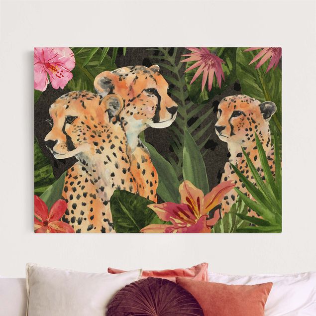 Kök dekoration Three Cheetahs In The Jungle