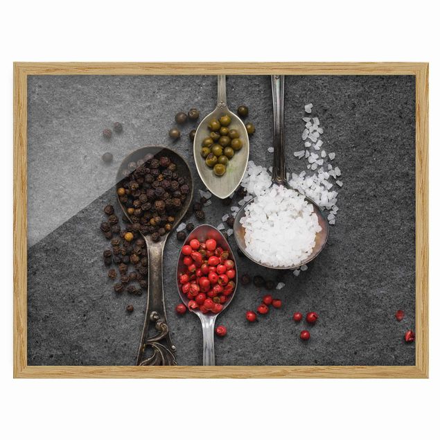 Tavlor modernt Spices On Vintage Spoons