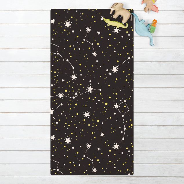 långa mattor Drawn Starry Sky With Great Bear