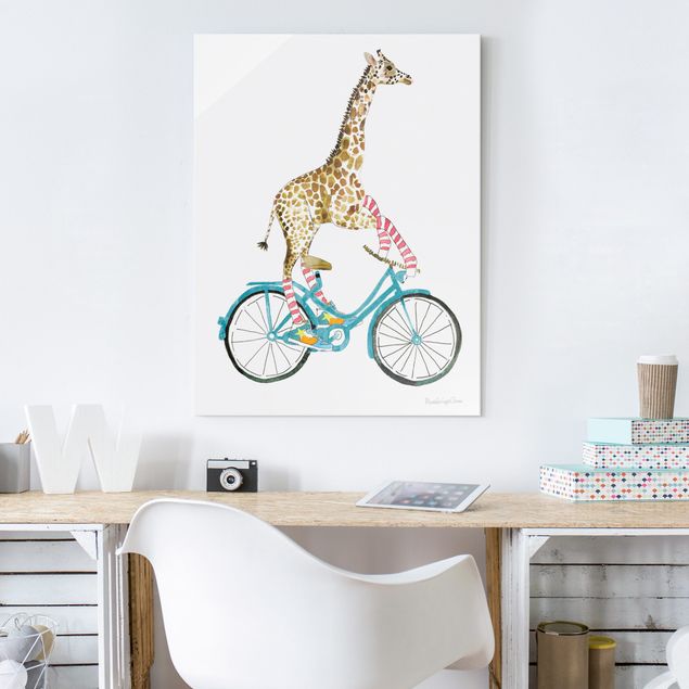 Inredning av barnrum Giraffe on a joy ride II