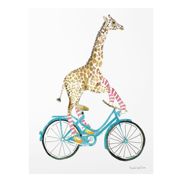 Tavlor djur Giraffe on a joy ride II