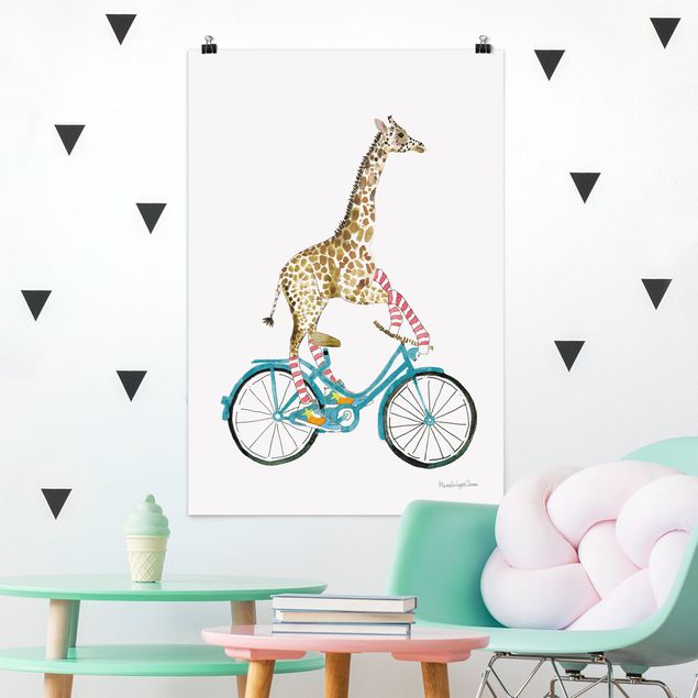 Inredning av barnrum Giraffe on a joy ride II