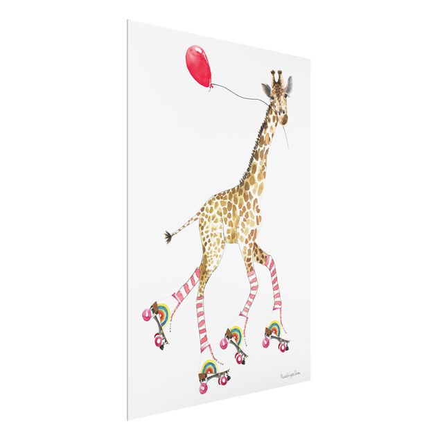 Tavlor modernt Giraffe on a joy ride