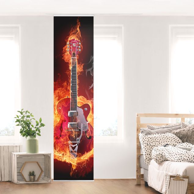 Kök dekoration Guitar In Flames