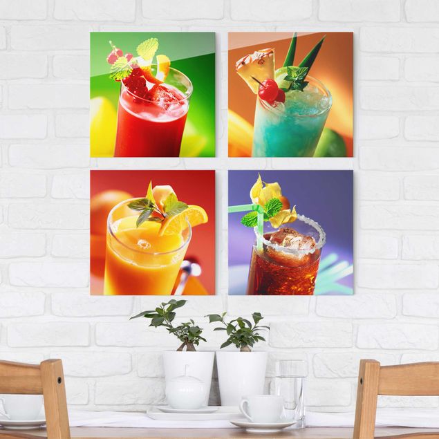 Kök dekoration colourful cocktails
