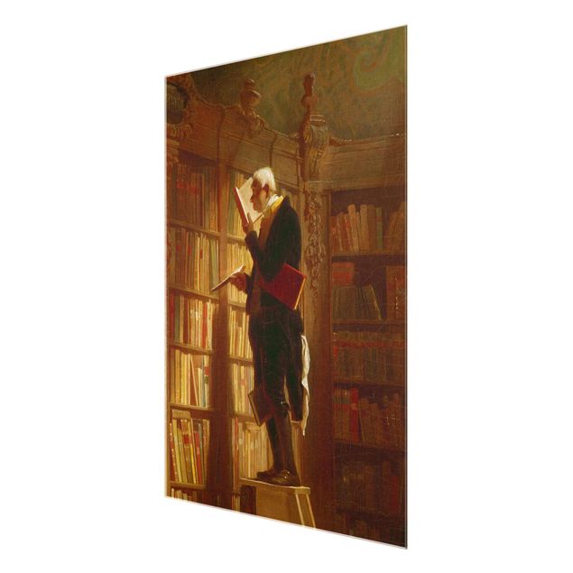 Tavlor porträtt Carl Spitzweg - The Bookworm (Detail)