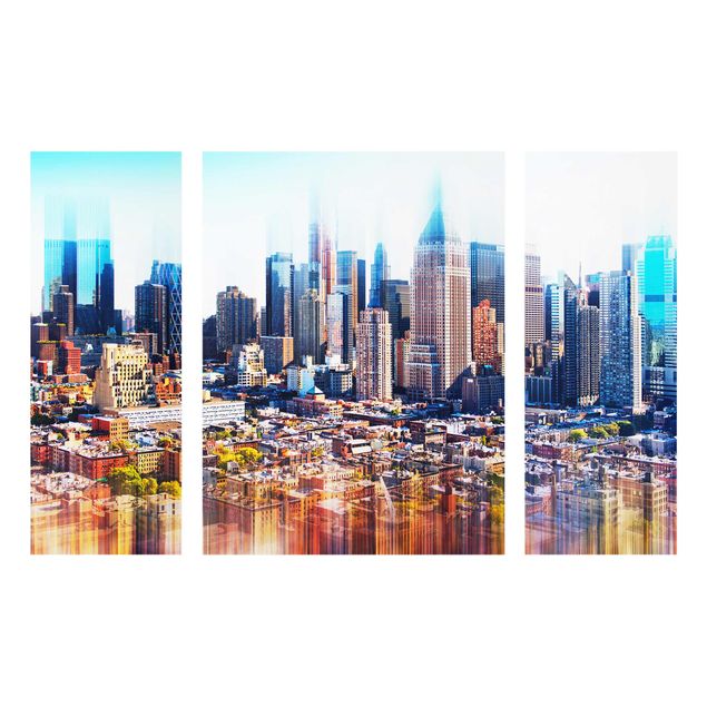 Glastavlor arkitektur och skyline Manhattan Skyline Urban Stretch