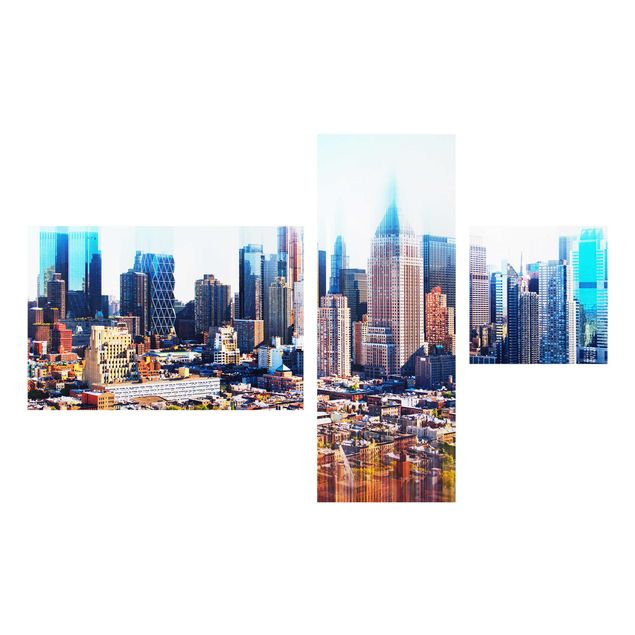 Glastavlor New York Manhattan Skyline Urban Stretch