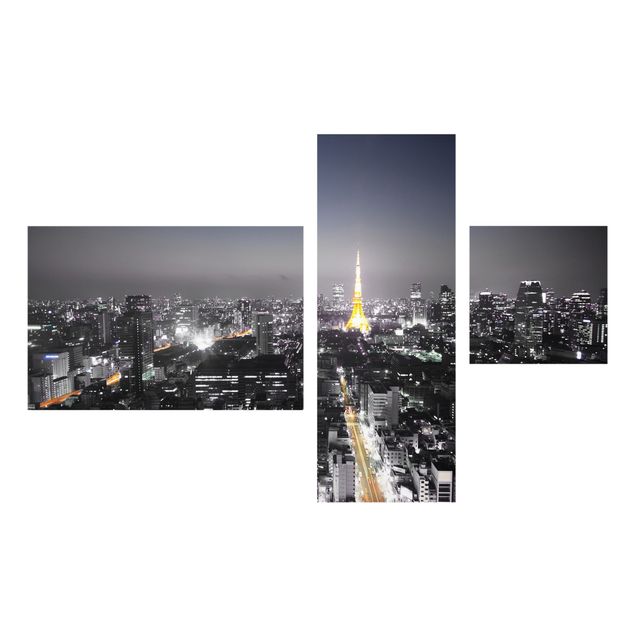 Tavlor modernt Tokyo Collage