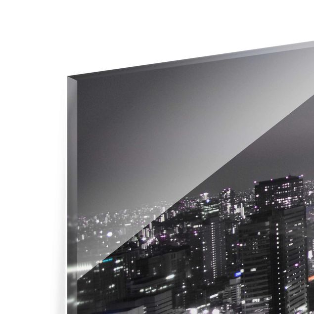 Glas Magnettavla Tokyo Collage
