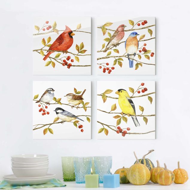 Kök dekoration Birds And Berries Set II