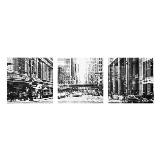 Glastavlor arkitektur och skyline NYC Urban black and white