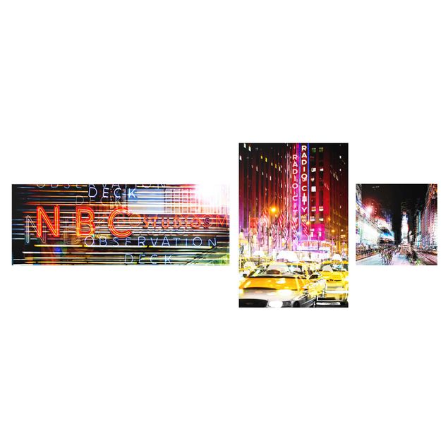 Glastavlor arkitektur och skyline Times Square City Lights