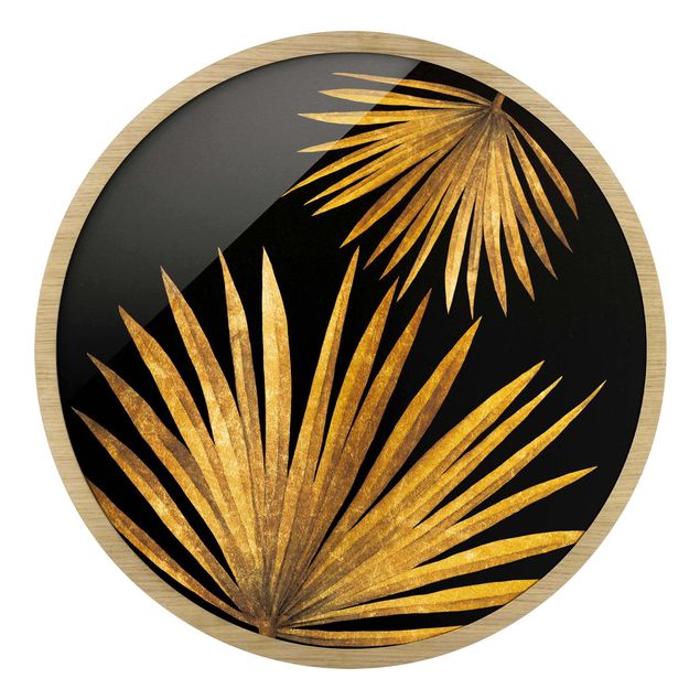 Tavlor Gold - Palm Leaf On Black