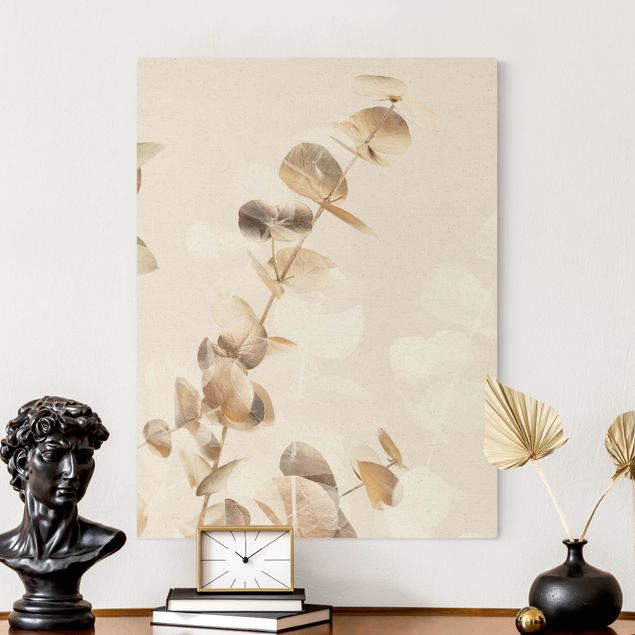 Kök dekoration Golden Eucalyptus With White I