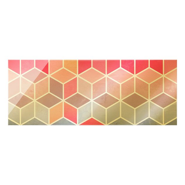 Tavlor Elisabeth Fredriksson Golden Geometry - Colourful Pastel