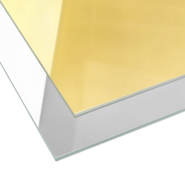 Magnettafel Glas Golden Geometry - Black Triangles