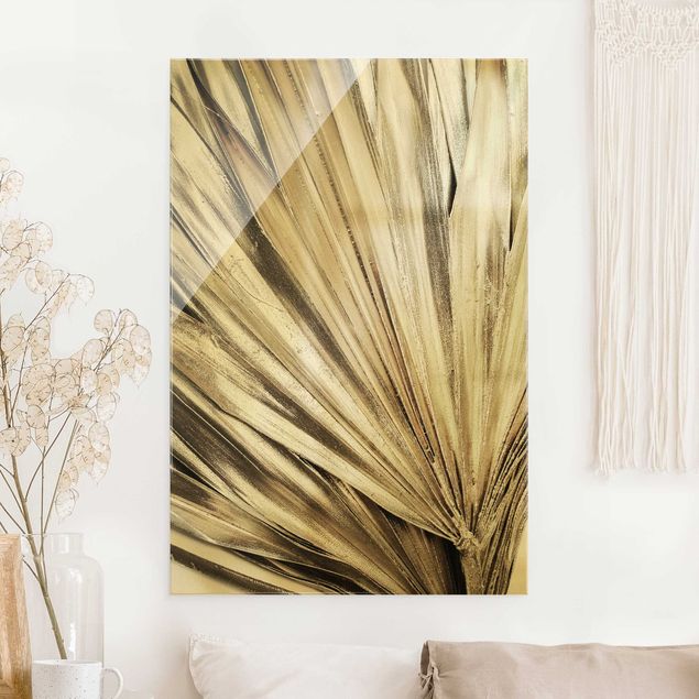 Kök dekoration Golden Palm Leaves