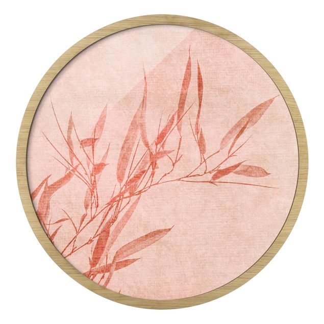 Tavlor konstutskrifter Golden Sun Pink Bamboo