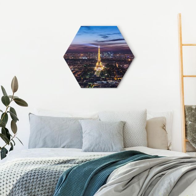Tavlor arkitektur och skyline Good Night Paris