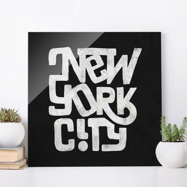 Glastavlor New York Graffiti Art Calligraphy New York City Black