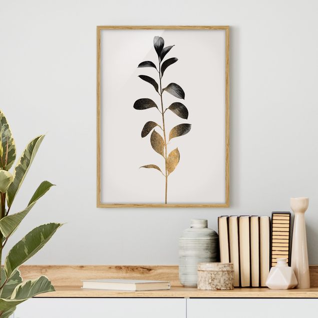 Tavlor fisk Graphical Plant World - Gold And Grey
