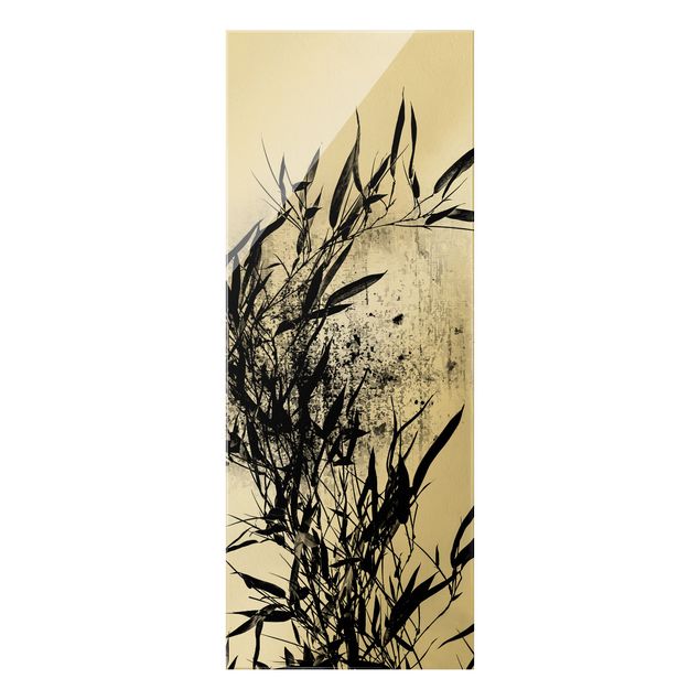 Glastavlor blommor  Graphical Plant World - Black Bamboo