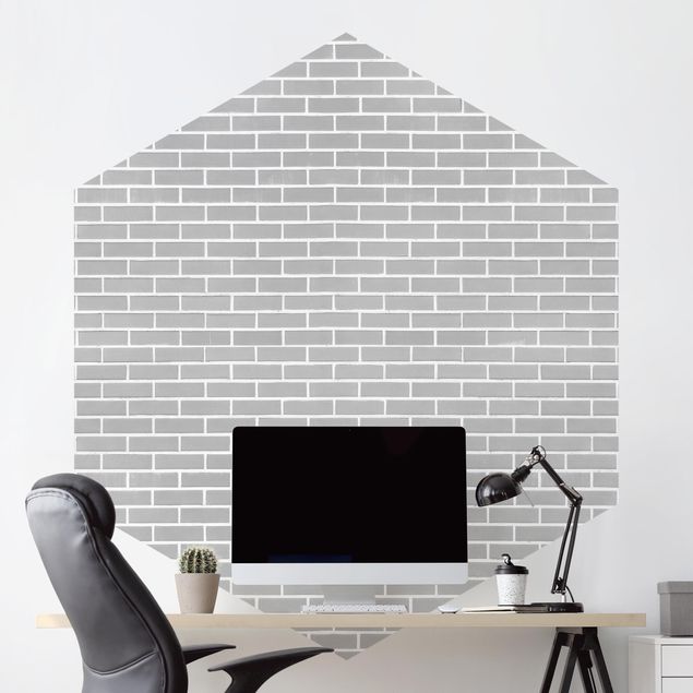 Kök dekoration Gray Brick Wall