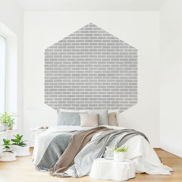 Tapeter modernt Gray Brick Wall