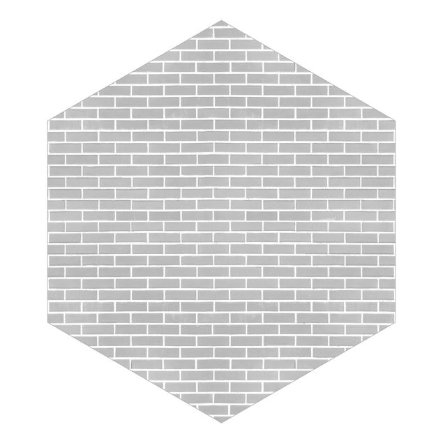Fototapeter grått Gray Brick Wall
