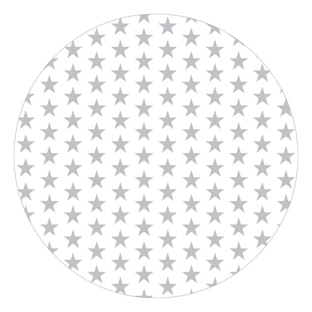 Tapeter modernt Large Grey Stars On White