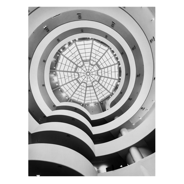 Tavlor arkitektur och skyline Guggenheim Museum New York