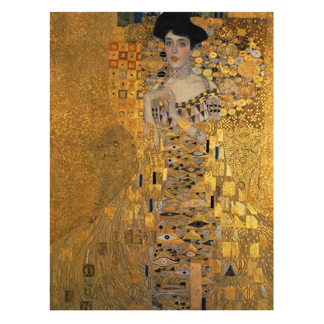Canvastavlor konstutskrifter Gustav Klimt - Portrait Of Adele Bloch-Bauer I
